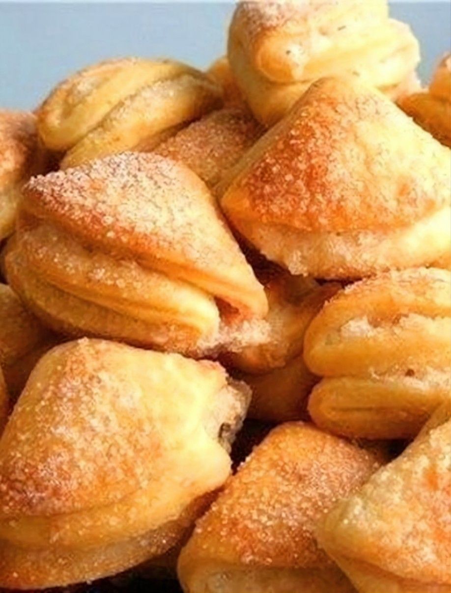Печенье «Поцелуйчики» с творогом.
